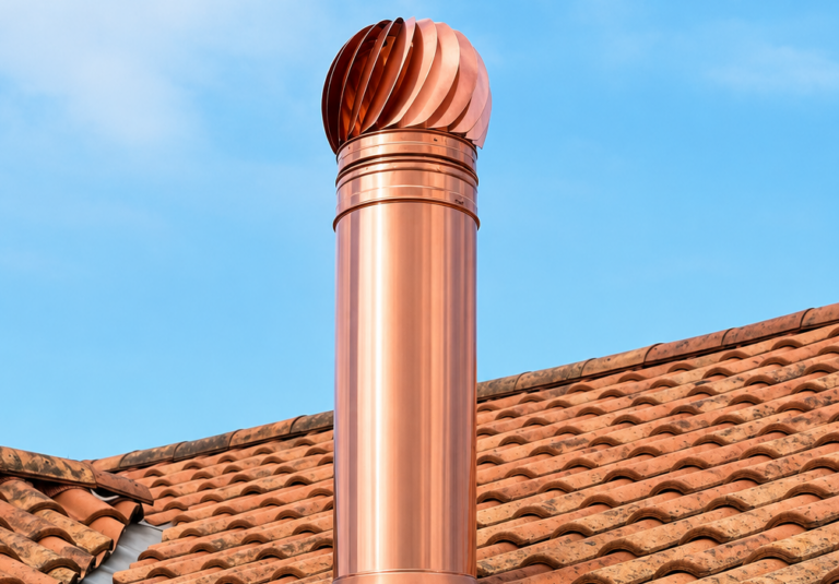 Conduits double paroi inox et cuivre, alliant performance, sécurité et esthétique pour tous systèmes d’évacuation des fumées